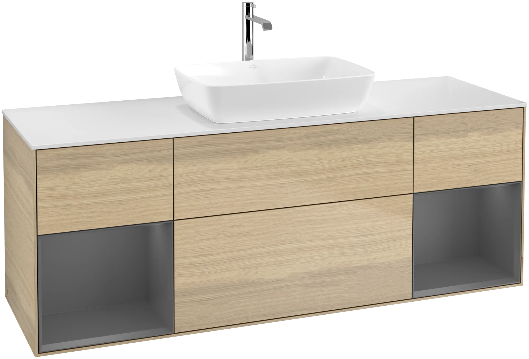 Villeroy & Boch Waschbeckenunterschrank Finion G86, 1600x603x501mm, mit Beleuchtung