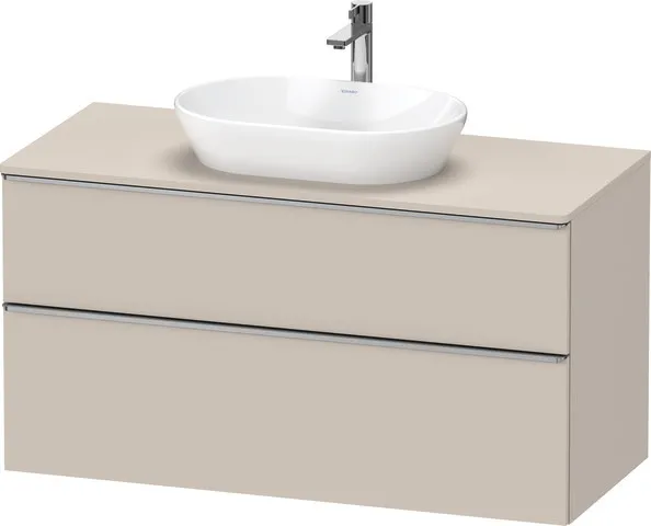 Duravit Waschtischunterschrank wandhängend „D-Neo“ 120 × 66,4 × 55 cm Taupe Matt