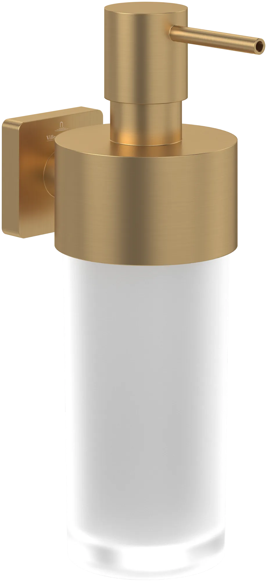 Villeroy & Boch Seifenspender Elements - Striking, Brushed Gold, 70x121x207 mm, Wandmontage