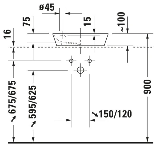 Aufsatzwaschtisch „Cape Cod“, ohne Überlauf, Hahnlochposition mittig in Weiß Hochglanz Aufsatzwaschtisch „Cape Cod“, ohne Überlauf, Hahnlochposition mittig in Weiß Hochglanz