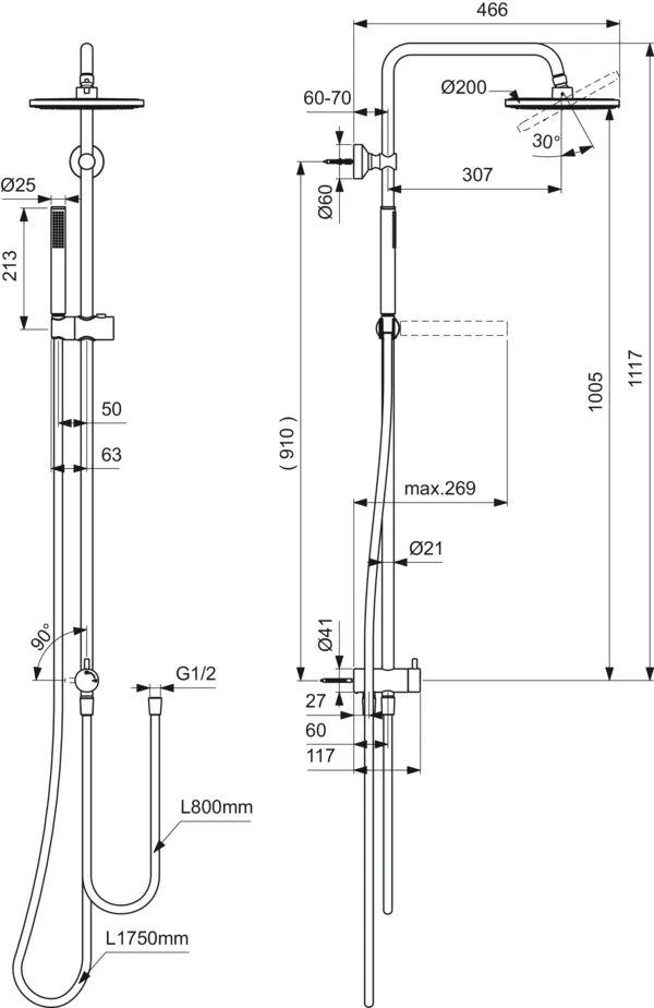 Ideal Standard Duschsystem „Idealrain“ Ideal Standard Duschsystem „Idealrain“