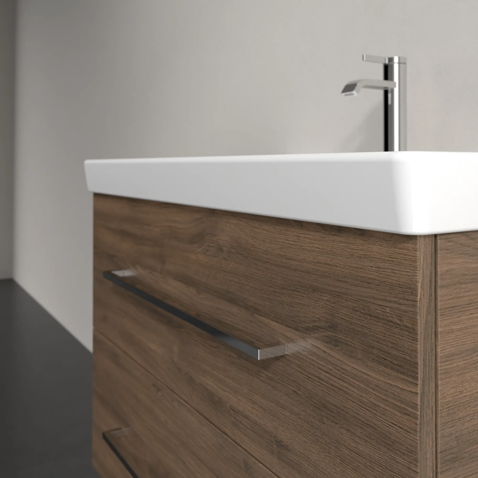 Villeroy & Boch Waschtischunterschrank „Avento“ für Schrankwaschtisch 780 × 514 × 452 mm Arizona Oak, Soft Closing