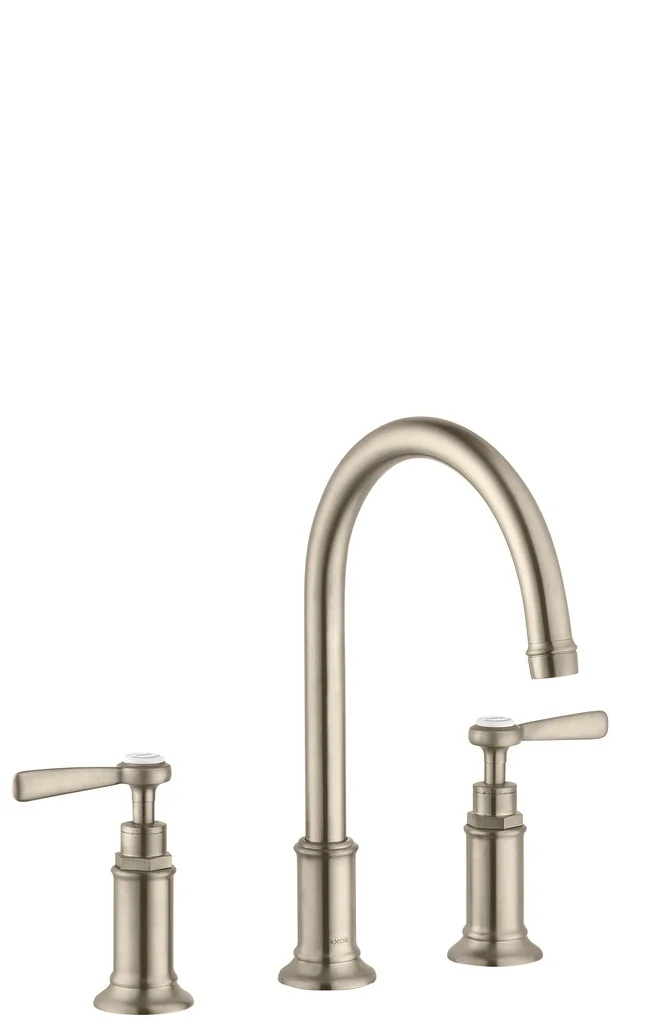 Hansgrohe AXOR Montreux 3-Loch Waschtischarmatur mit Hebelgriff in Chrom, Ausladung 175 mm, ComfortZone 180, Laminarstrahl, max. Durchfluss 5 l/min