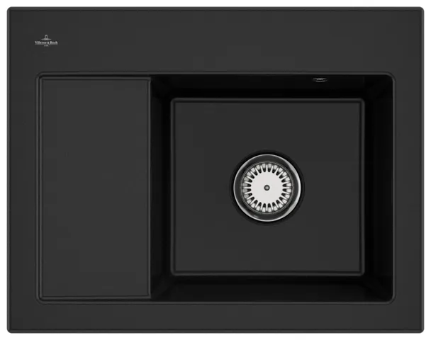 Villeroy & Boch Einbau-Küchenspülbecken „Subway“ 45 Compact 650 × 510 × 220 mm, für Becken rechts in Chromite