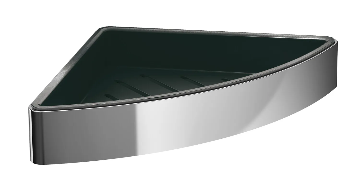 emco Eck-Schwammkorb „loft“ in chrom / schwarz emco Eck-Schwammkorb „loft“ in chrom / schwarz