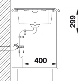 BLANCO LEXA 45 S BLANCO LEXA 45 S
