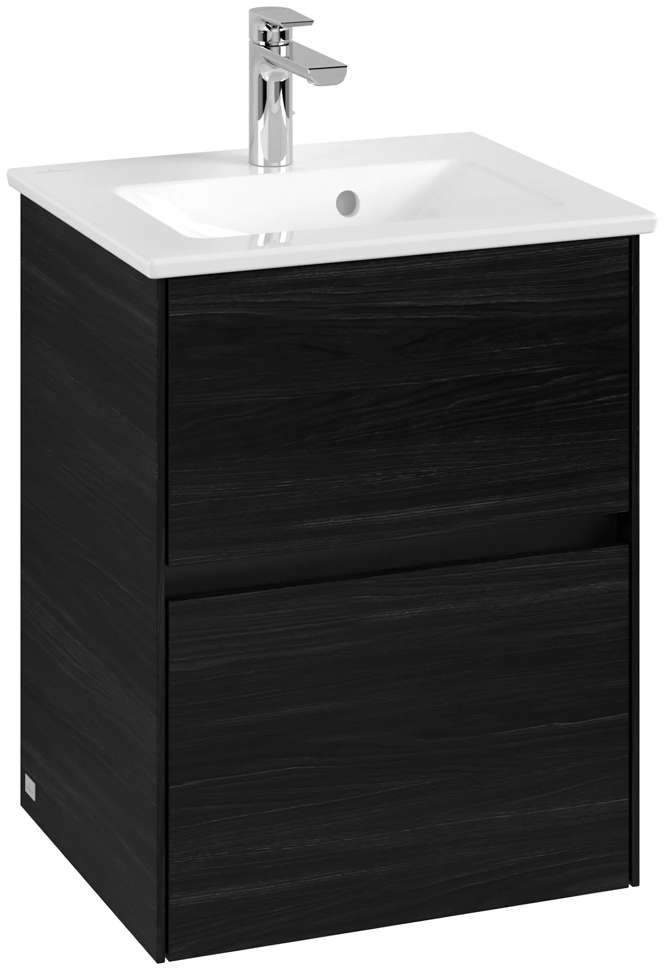 Villeroy & Boch Waschtischunterschrank „Collaro“ 472 × 610 × 404 mm Black Oak, ohne Beleuchtung, für Becken mittig Villeroy & Boch Waschtischunterschrank „Collaro“ 472 × 610 × 404 mm Black Oak, ohne Beleuchtung, für Becken mittig