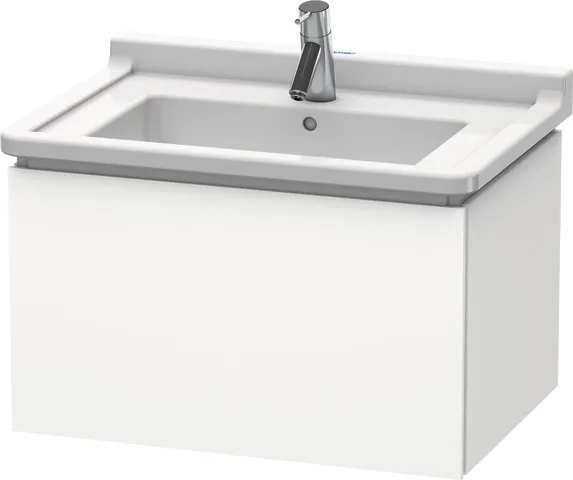 Duravit Waschtischunterschrank wandhängend „L-Cube“ 67 × 40,8 × 46,9 cm Weiß Supermatt Duravit Waschtischunterschrank wandhängend „L-Cube“ 67 × 40,8 × 46,9 cm Weiß Supermatt