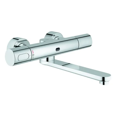 Infrarot-Elektronik für Waschtisch-Wandarmatur Eurosmart CE 36332, mit Mischeinrichtung und Thermostat, 6 V Lithium-Batterie, Typ CR-P2, Ausladung 287 mm, chrom Infrarot-Elektronik für Waschtisch-Wandarmatur Eurosmart CE 36332, mit Mischeinrichtung und Thermostat, 6 V Lithium-Batterie, Typ CR-P2, Ausladung 287 mm, chrom