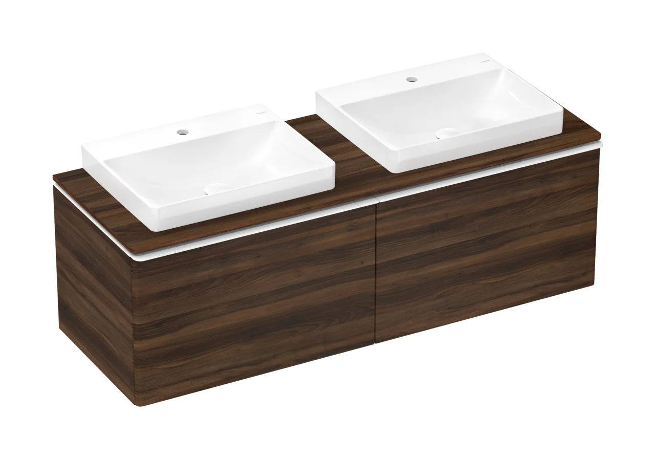 Hansgrohe Xelu Q Aufsatzwaschtisch, weiß, 600x480 mm, geschliffen, SmartClean, glänzend, ohne Überlauf