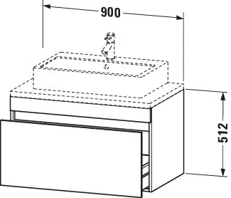 Duravit Waschtischunterschrank wandhängend „DuraStyle“ 90 × 51,2 × 54,8 cm Duravit Waschtischunterschrank wandhängend „DuraStyle“ 90 × 51,2 × 54,8 cm
