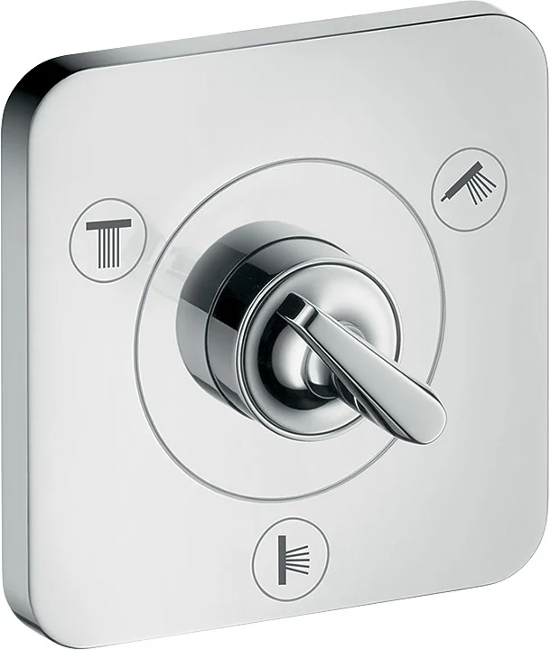 Hansgrohe AXOR Citterio E Ab- und Umstellventil Trio/Quattro, Chrom, DN15, für 3 oder 2 Verbraucher