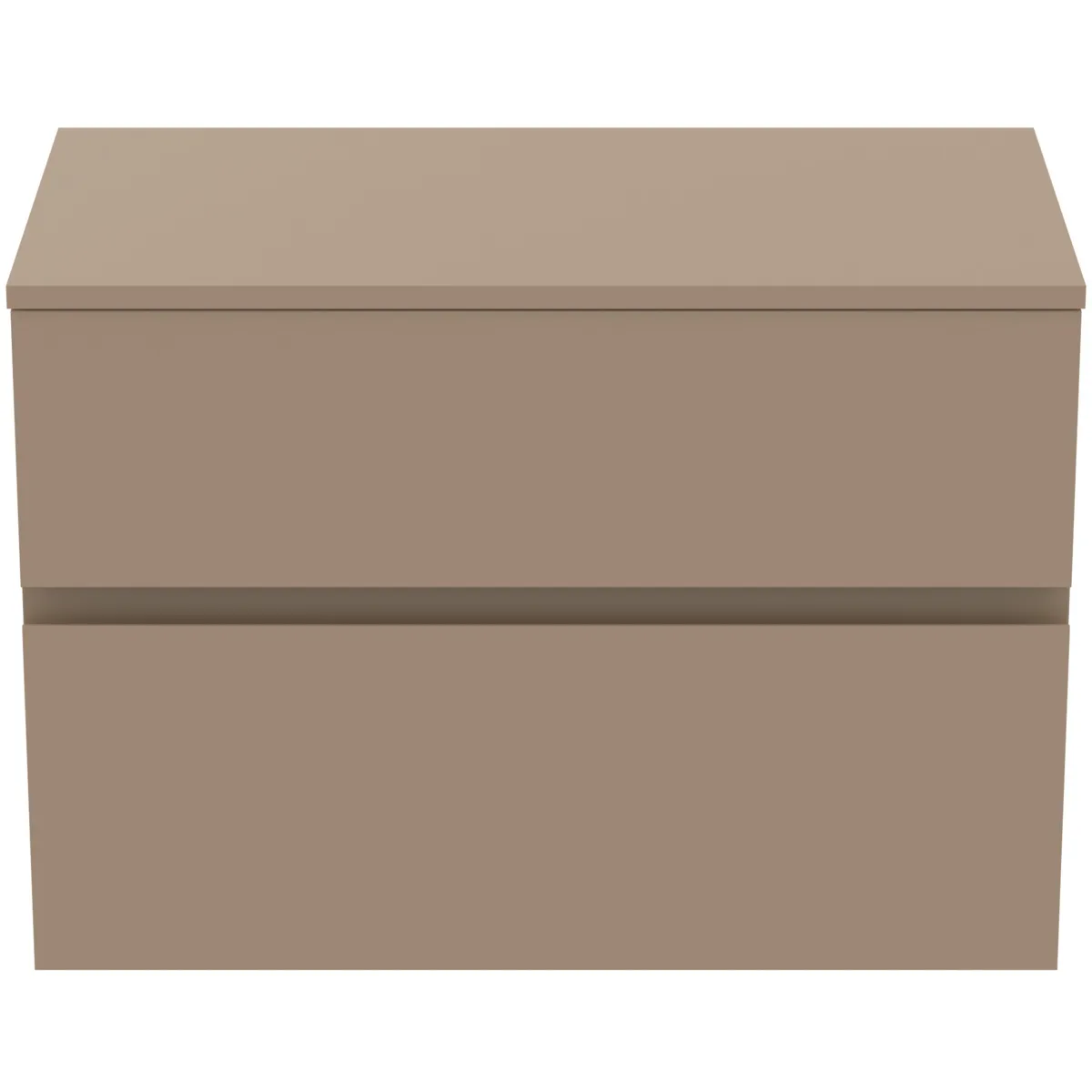 Ideal Standard Waschtischunterschrank Finesse ohne Ausschnitt, 802x440x558mm, 2 Auszüge, Greige matt Ideal Standard Waschtischunterschrank Finesse ohne Ausschnitt, 802x440x558mm, 2 Auszüge, Greige matt