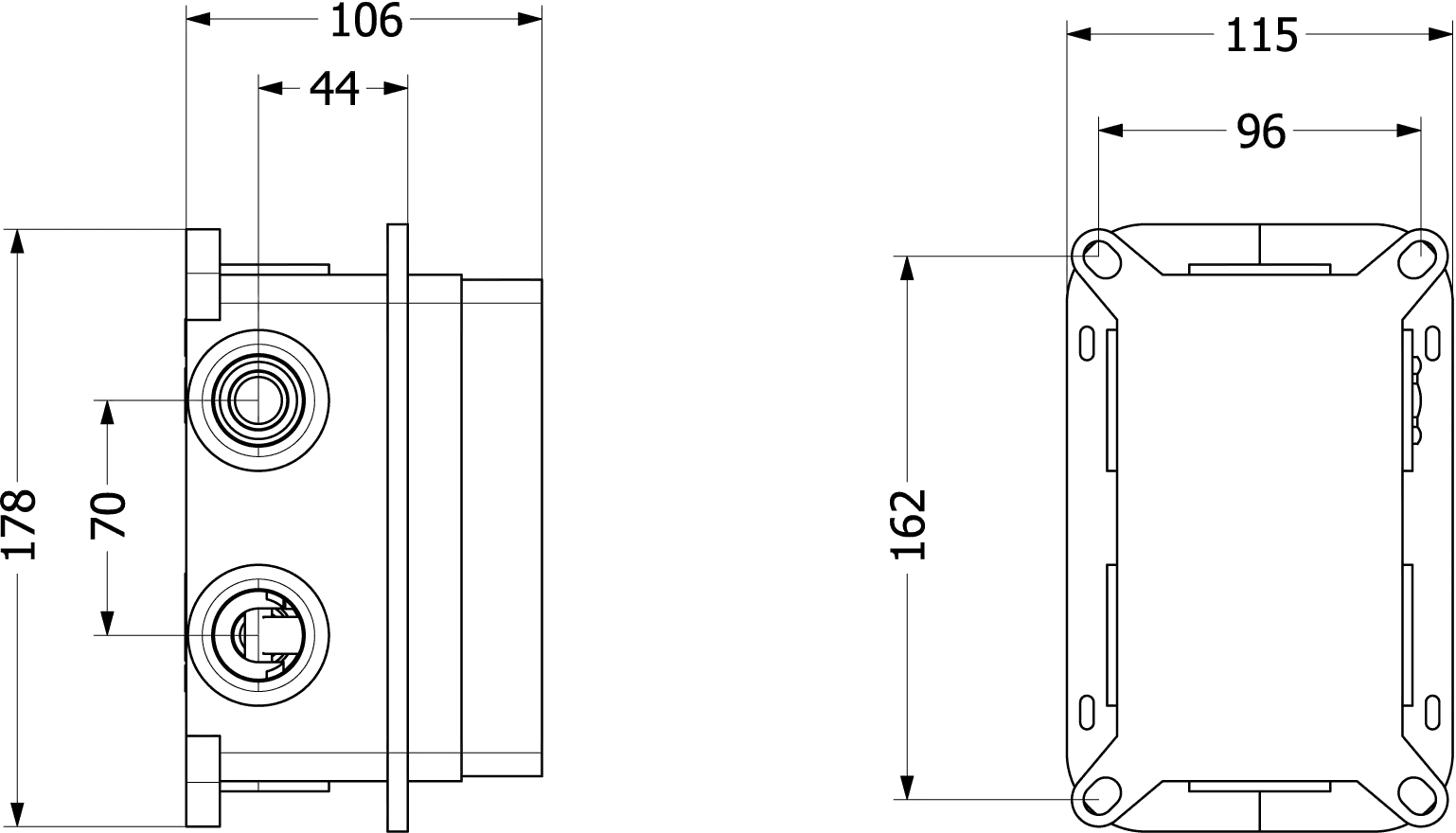 Unterputz-Armatur TVD00065100000 10,6 cm Unterputz-Armatur TVD00065100000 10,6 cm