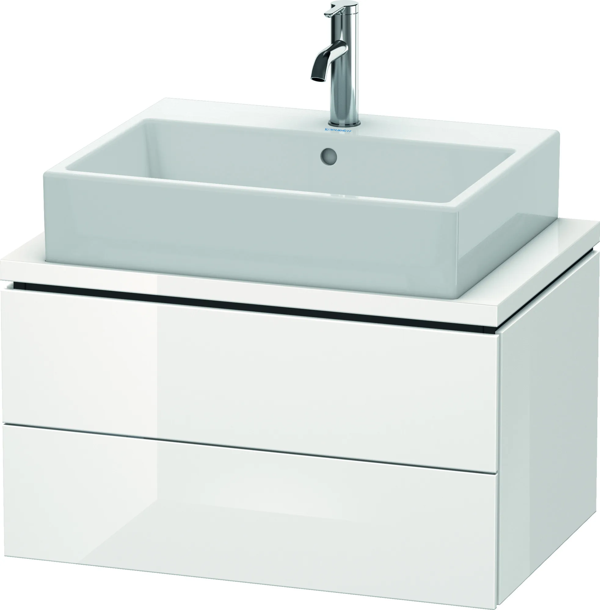 Duravit Waschtischunterschrank wandhängend „L-Cube“ 72 × 40 × 47,7 cm Weiß Hochglanz Duravit Waschtischunterschrank wandhängend „L-Cube“ 72 × 40 × 47,7 cm Weiß Hochglanz