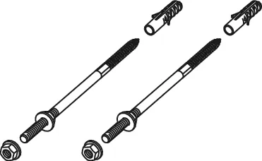 TECEprofil Stockschraubenbefestigung für Massivwände TECEprofil Stockschraubenbefestigung für Massivwände