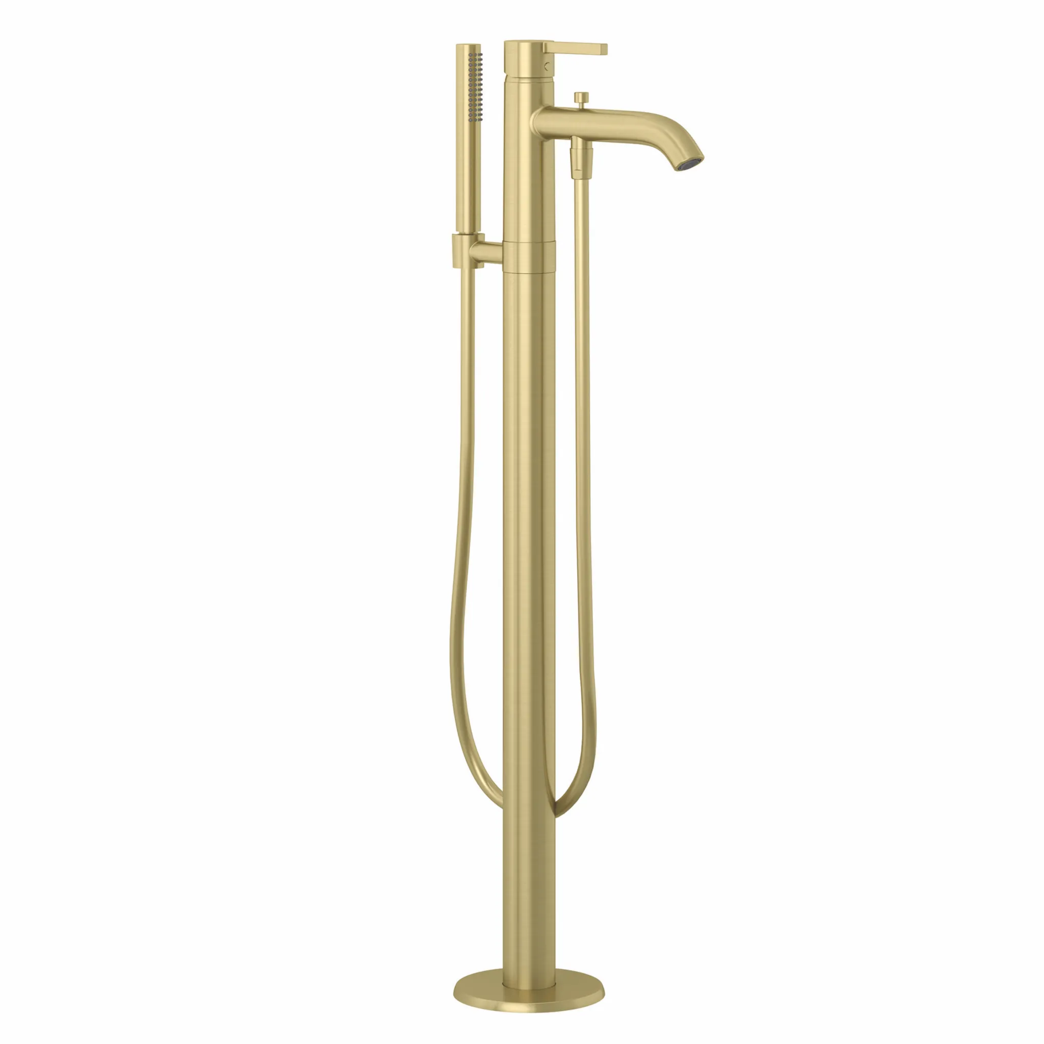 Kludi NOVA FONTE Pura Stand-Wannenfüll- und Brause-Einhandmischer Brushed Gold, DN 20, 1250 mm Brauseschlauch Kludi NOVA FONTE Pura Stand-Wannenfüll- und Brause-Einhandmischer Brushed Gold, DN 20, 1250 mm Brauseschlauch