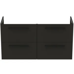 Ideal Standard i.life A Möbeldoppel-Waschtischunterschrank 4 Auszüge Carbongrau matt 1200x440x630 mm Ideal Standard i.life A Möbeldoppel-Waschtischunterschrank 4 Auszüge Carbongrau matt 1200x440x630 mm