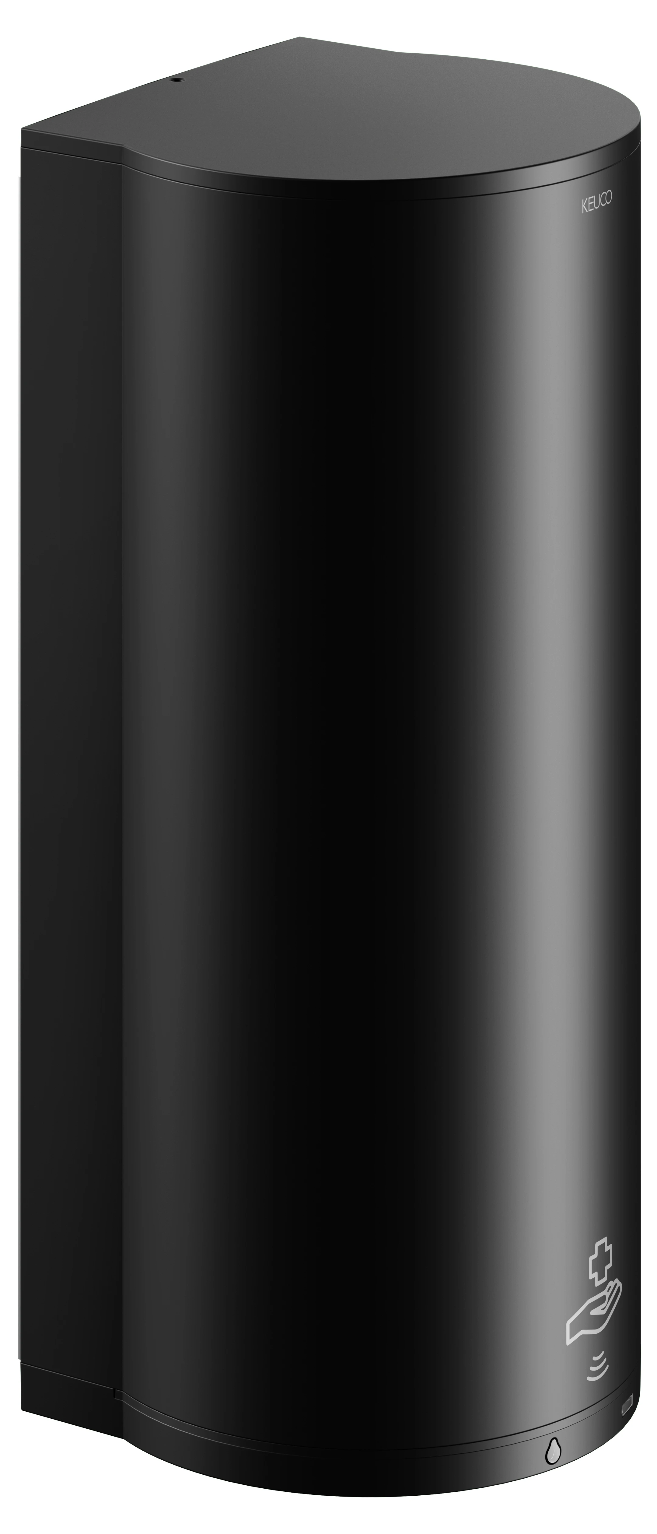 KEUCO PLAN Sensor-Desinfektionsmittelspender, elektronisch/Wandmodell, schwarz matt