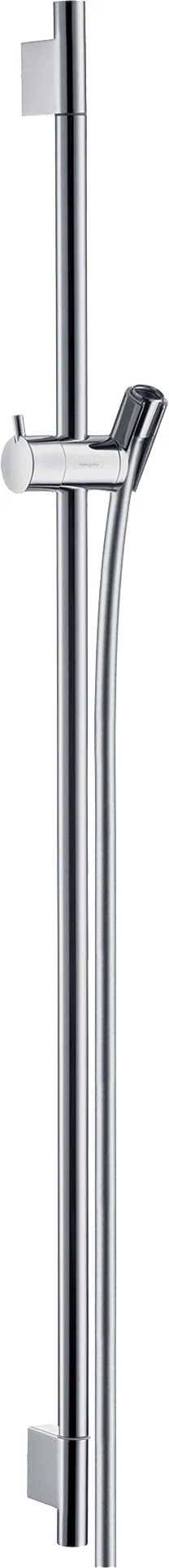 Hansgrohe Unica Brausestange S Puro 90 cm, Chrom, 1008 mm Gesamtlänge, 22 mm Durchmesser, 1600 mm Brauseschlauch
