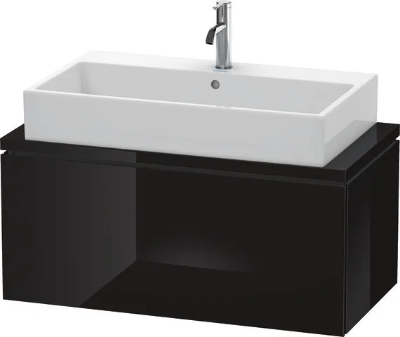 Duravit Waschtischunterschrank wandhängend „L-Cube“ 92 × 40 × 47,7 cm Schwarz Hochglanz Duravit Waschtischunterschrank wandhängend „L-Cube“ 92 × 40 × 47,7 cm Schwarz Hochglanz