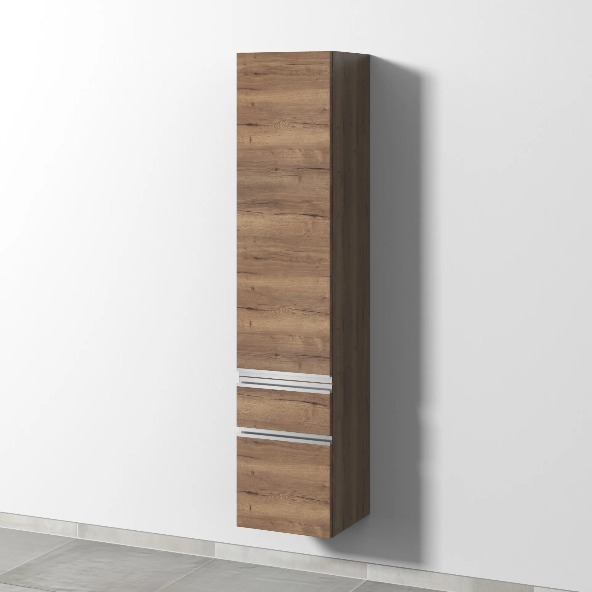 Sanipa Hochschrank „2morrow“ 350 × 1615 × 350 mm in Eiche Tabak