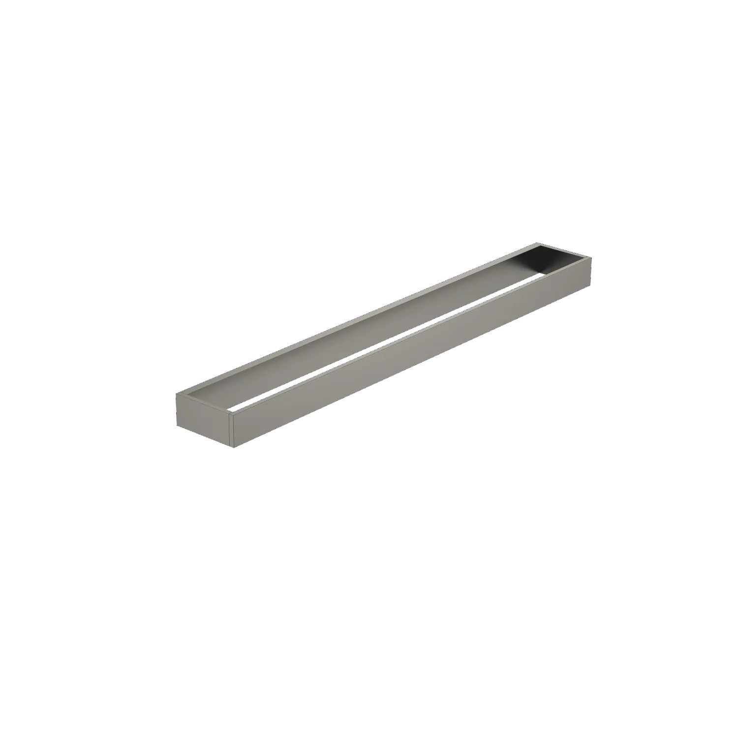 Dornbracht Badetuchhalter SERIENSPEZIFISCH Dark Platinum gebürstet 83060780, Stichmaß 400mm, Breite 600mm, Höhe 35mm, Ausladung 80mm