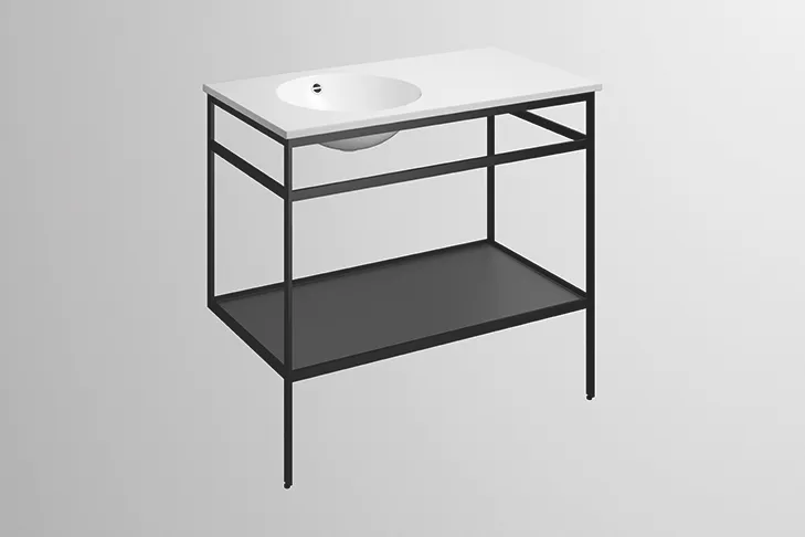 Alape Waschplatz „WF-Serie“ 1000 × 900 mm, ohne Hahnlochbohrung, links Alape Waschplatz „WF-Serie“ 1000 × 900 mm, ohne Hahnlochbohrung, links