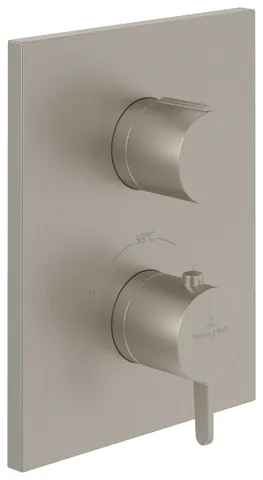 Zweihand-Unterputz-Armatur „Conum“ 12,4 cm in Brushed Nickel Matt Zweihand-Unterputz-Armatur „Conum“ 12,4 cm in Brushed Nickel Matt