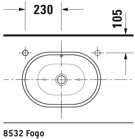 Aufsatzwaschtisch, mit Überlauf Aufsatzwaschtisch, mit Überlauf