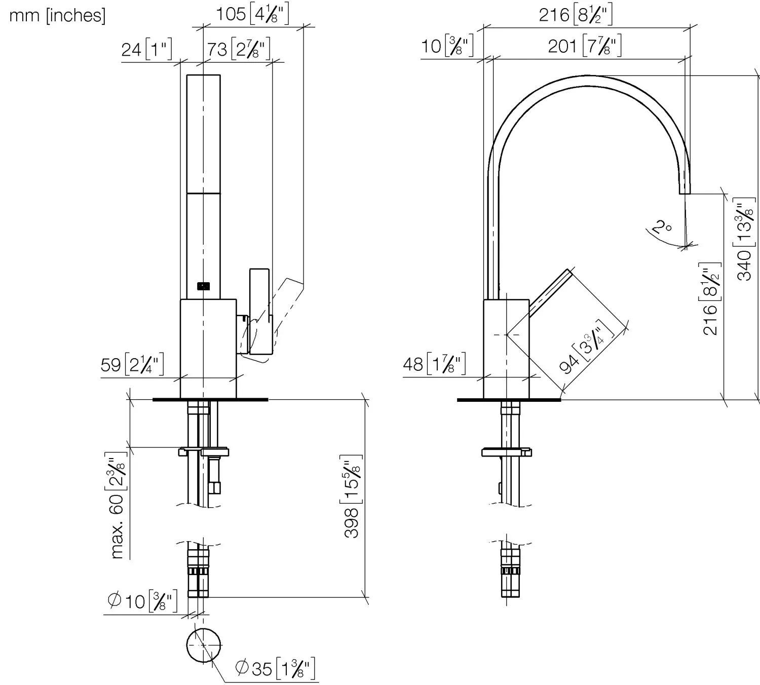 Dornbracht MEM Waschtisch-Einhandbatterie ohne Ablaufgarnitur Chrom Dornbracht MEM Waschtisch-Einhandbatterie ohne Ablaufgarnitur Chrom