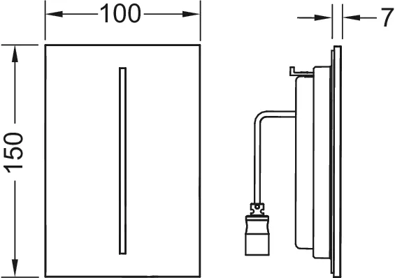 filo Sensorblende, Glas schwarz glzd. filo Sensorblende, Glas schwarz glzd.