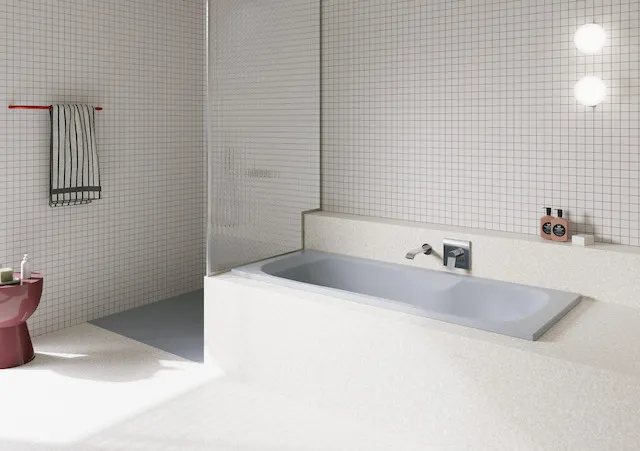 Bette Badewanne „Setline“ 1700 × 700 mm ohne Wannenträger, in Blue Satin