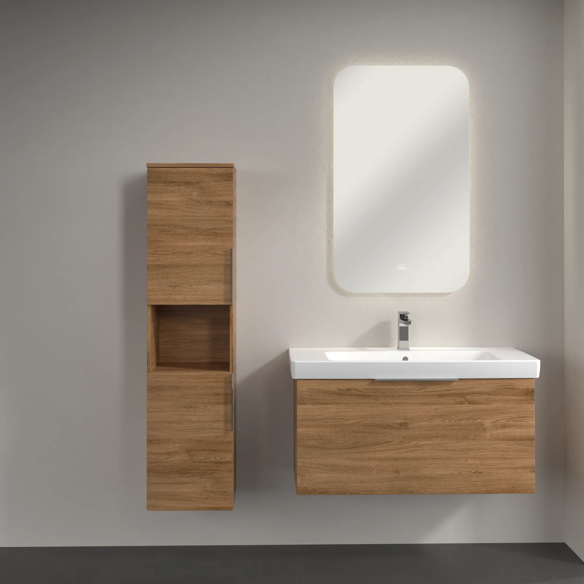 Villeroy & Boch Architectura Hochschrank B89700, 350x1400x364mm, 2 Türen links Villeroy & Boch Architectura Hochschrank B89700, 350x1400x364mm, 2 Türen links
