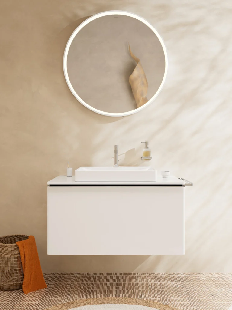 Hansgrohe Xelu Q Aufsatzwaschtisch, weiß, 600x480 mm, geschliffen, SmartClean, glänzend, ohne Überlauf
