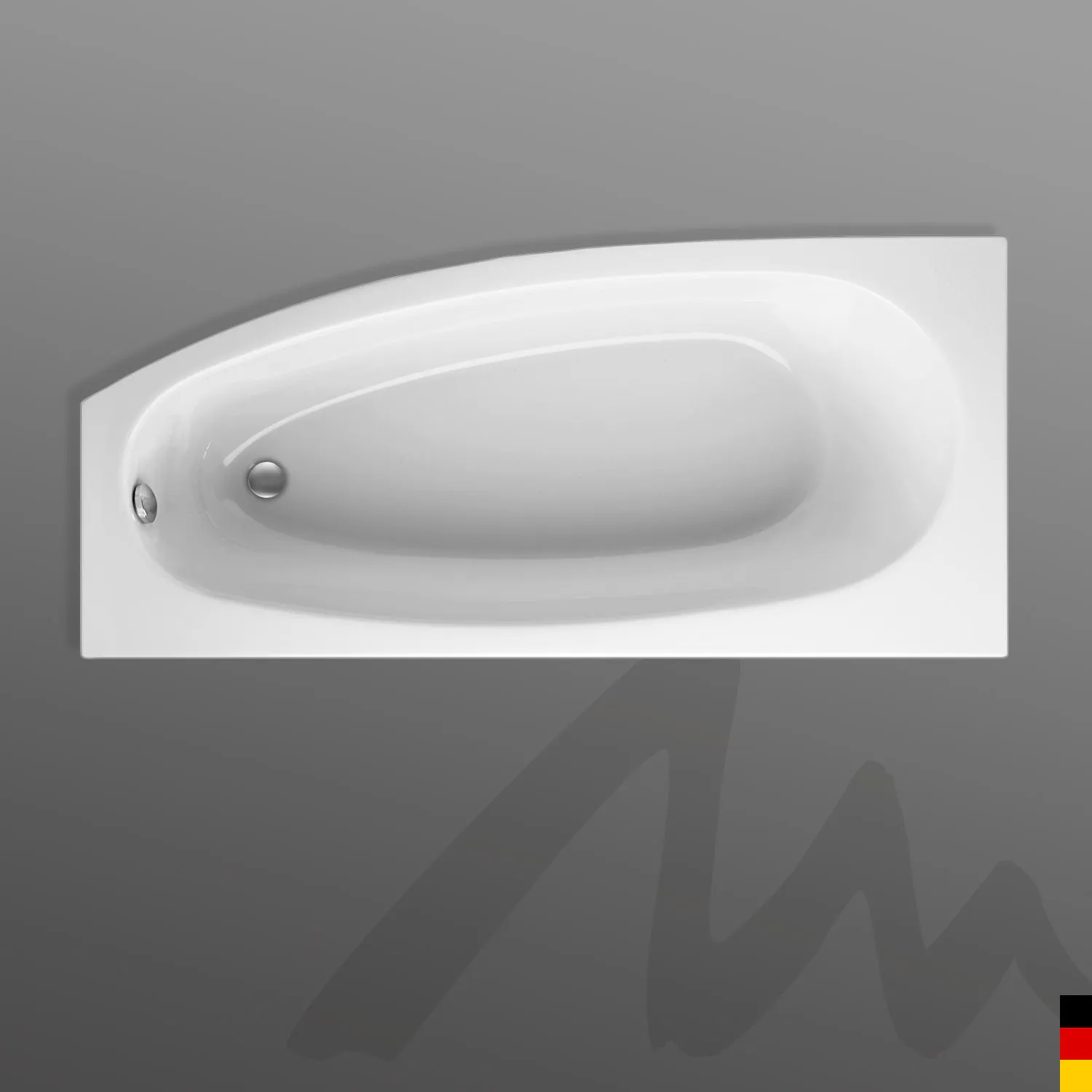 Mauersberger Acryl-Badewanne bombax 170/75 rechts, 1700x750x485, weiß Mauersberger Acryl-Badewanne bombax 170/75 rechts, 1700x750x485, weiß