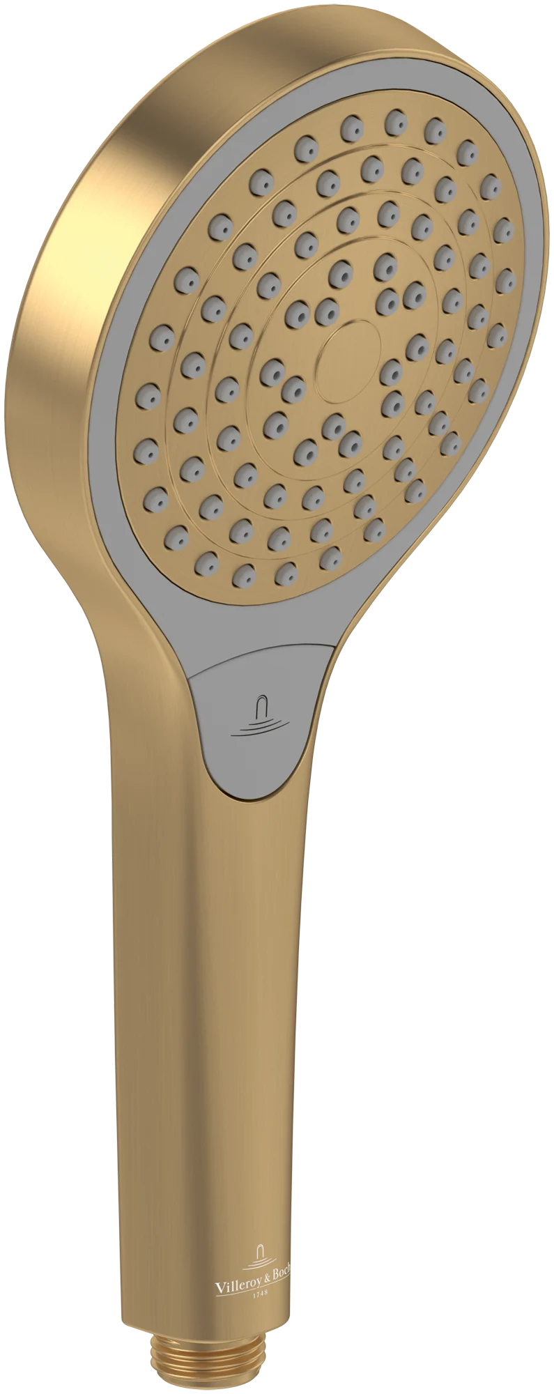Villeroy & Boch Verve Showers Handbrause 114x249x62mm Rund Brushed Gold Villeroy & Boch Verve Showers Handbrause 114x249x62mm Rund Brushed Gold