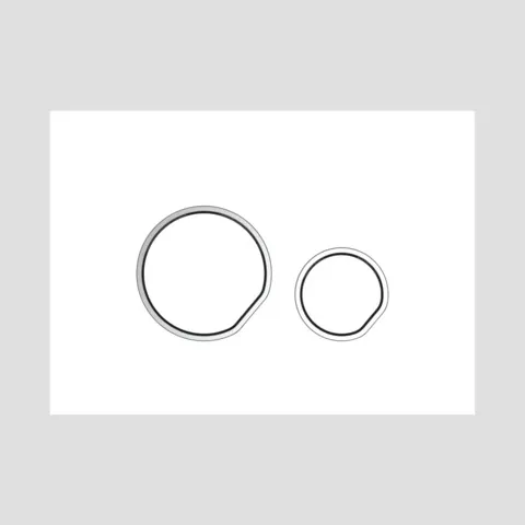 Betätigungsplatte „INEO CEDO“ in weiß-alpin Betätigungsplatte „INEO CEDO“ in weiß-alpin