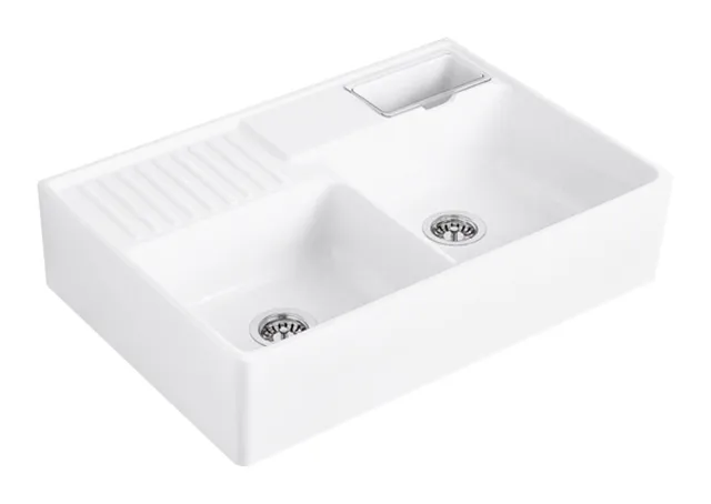 Villeroy & Boch Küchenspülbecken „Spülstein“ 895 × 630 × 220 mm in Stone White