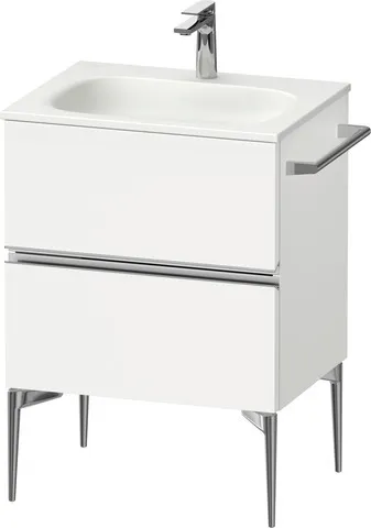 Duravit Waschtischunterschrank „Sivida“ 61 × 59,2 × 47,7 cm Front- & Korpusfarbe: Weiß Matt / Grifffarbe: Chrom / Größe: 61 × 47,7 × 59,2 cm Duravit Waschtischunterschrank „Sivida“ 61 × 59,2 × 47,7 cm Front- & Korpusfarbe: Weiß Matt / Grifffarbe: Chrom / Größe: 61 × 47,7 × 59,2 cm