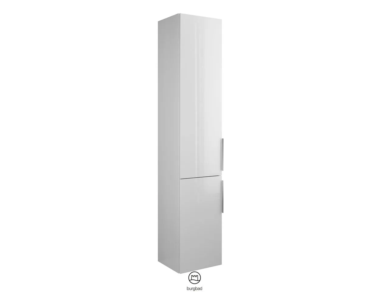 Hochschrank, 2 Türen;4 Glaseinlegeböden;1 fester Boden, Tiefe: 320 mm, Breite: 350 mm, Höhe: 1760 mm