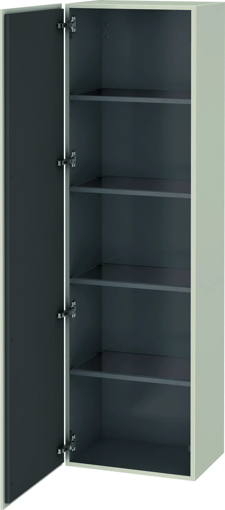 Duravit Hochschrank „L-Cube“ 50 × 176 × 36,3 cm Taupe Matt