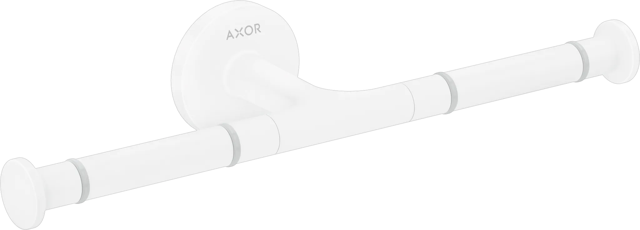 Hansgrohe AXOR Universal Circular Toilettenpapierhalter doppelt, Mattweiß Hansgrohe AXOR Universal Circular Toilettenpapierhalter doppelt, Mattweiß