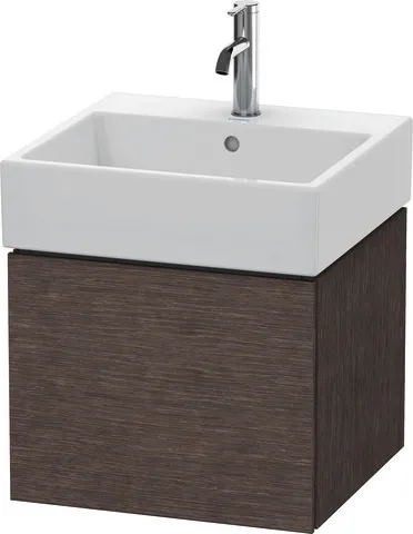 Duravit Waschtischunterschrank wandhängend „L-Cube“ 48,4 × 39,4 × 45,9 cm Eiche Dunkel gebürstet