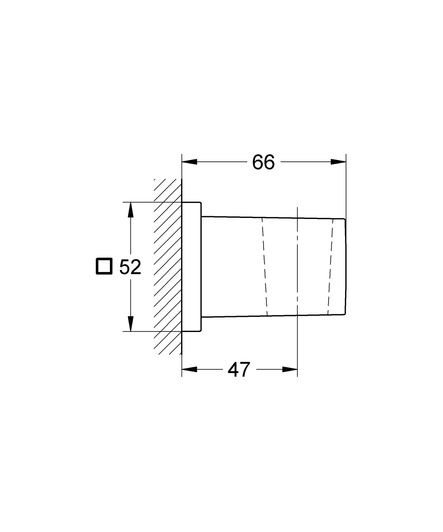 Handbrausehalter Euphoria Cube 27693, nicht verstellbar, chrom Handbrausehalter Euphoria Cube 27693, nicht verstellbar, chrom