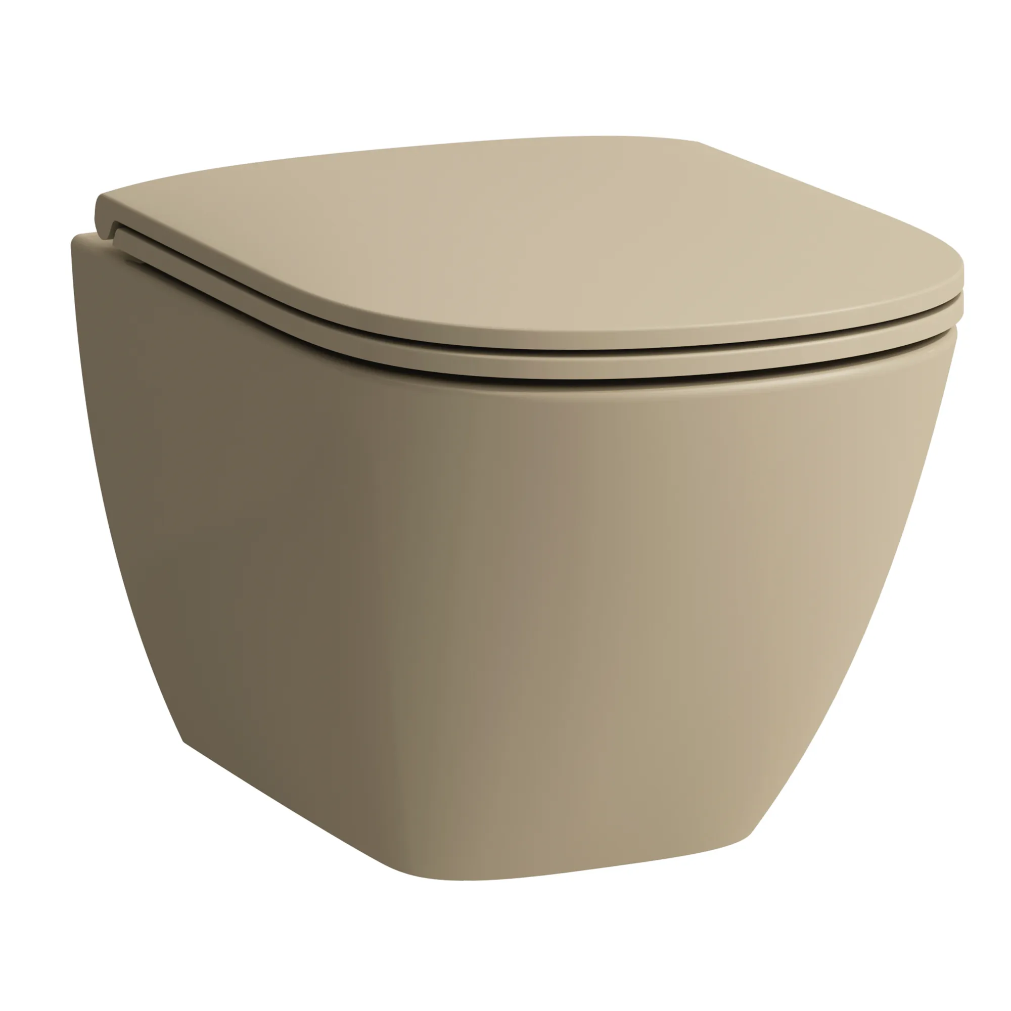 Laufen Tiefspül-WC wandhängend LUA 490x360 spülrandlos, Ausführung kurz, verdeckt befestigt, Farbe Bahama beige Laufen Tiefspül-WC wandhängend LUA 490x360 spülrandlos, Ausführung kurz, verdeckt befestigt, Farbe Bahama beige