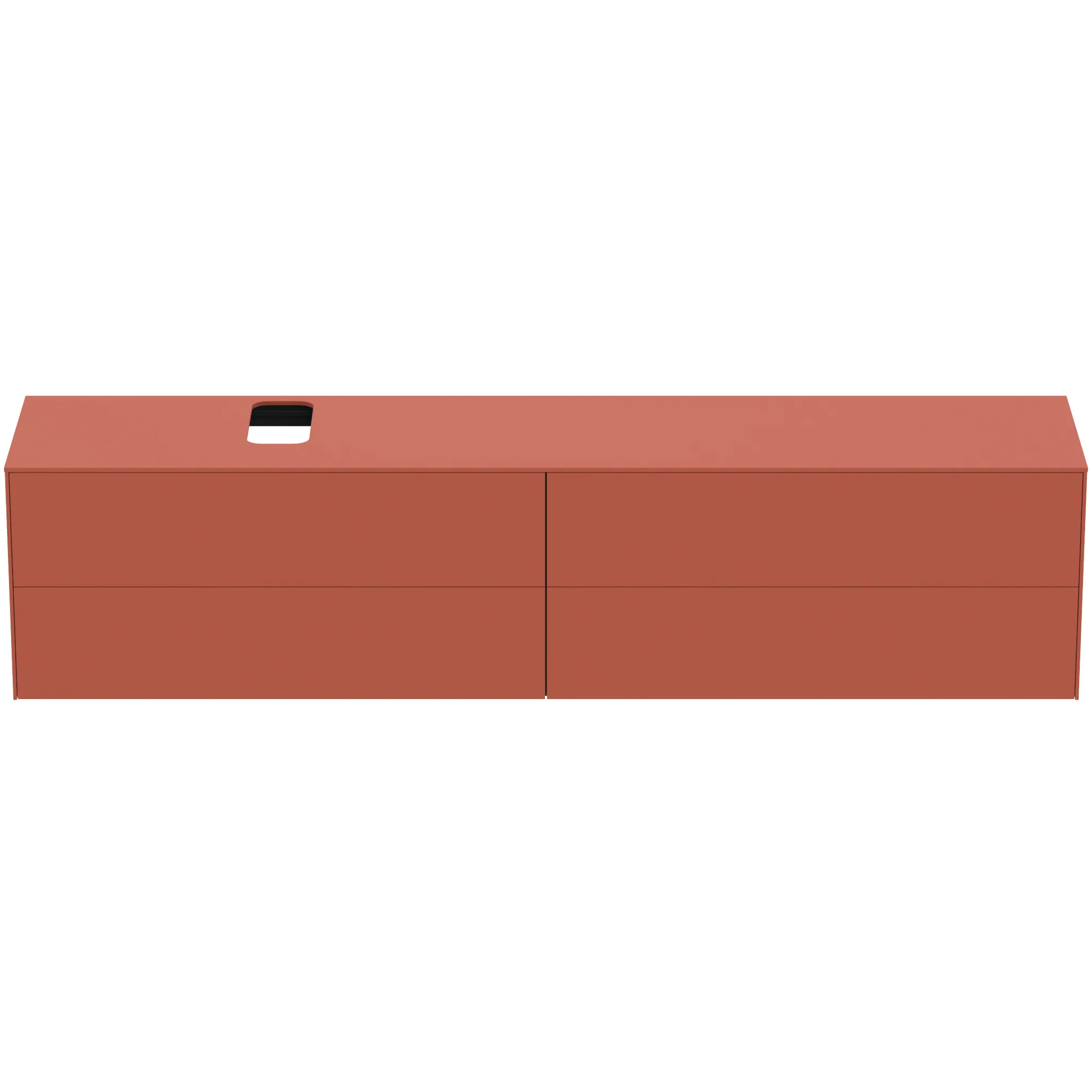 Ideal Standard Conca Waschtischunterschrank, 4 Auszüge, Push-Open mit Softclose-Einzug, Sunset matt, 2387x505x550 mm Ideal Standard Conca Waschtischunterschrank, 4 Auszüge, Push-Open mit Softclose-Einzug, Sunset matt, 2387x505x550 mm