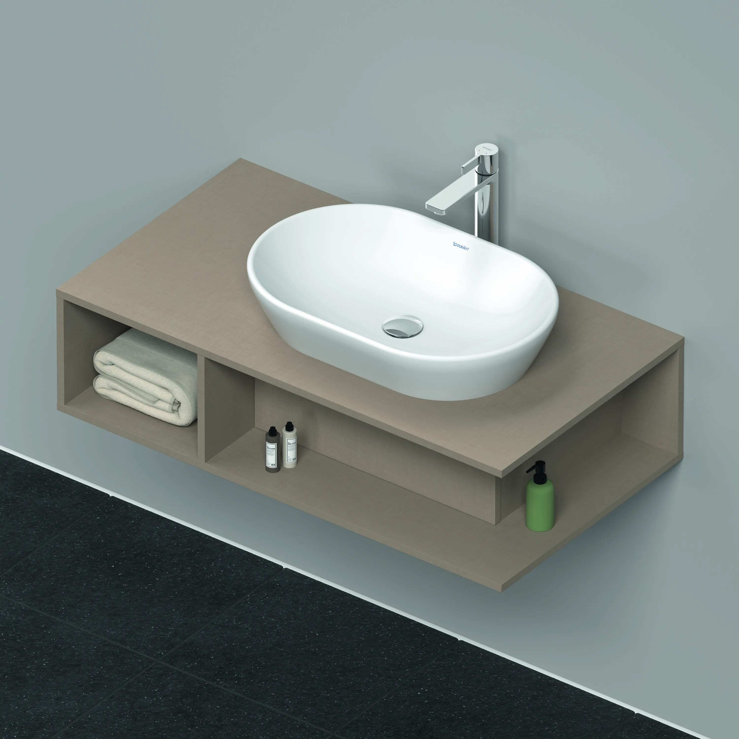 Duravit Waschtischunterschrank wandhängend „D-Neo“ 100 × 26 × 55 cm Leinen Duravit Waschtischunterschrank wandhängend „D-Neo“ 100 × 26 × 55 cm Leinen