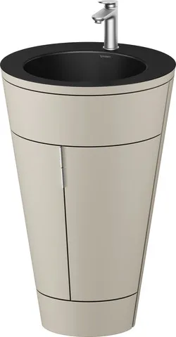 Duravit Waschtischunterschrank bodenstehend „Starck 1“ 56 × 86,4 × 60,5 cm in Schwarz Matt, mit Beleuchtung Duravit Waschtischunterschrank bodenstehend „Starck 1“ 56 × 86,4 × 60,5 cm in Schwarz Matt, mit Beleuchtung