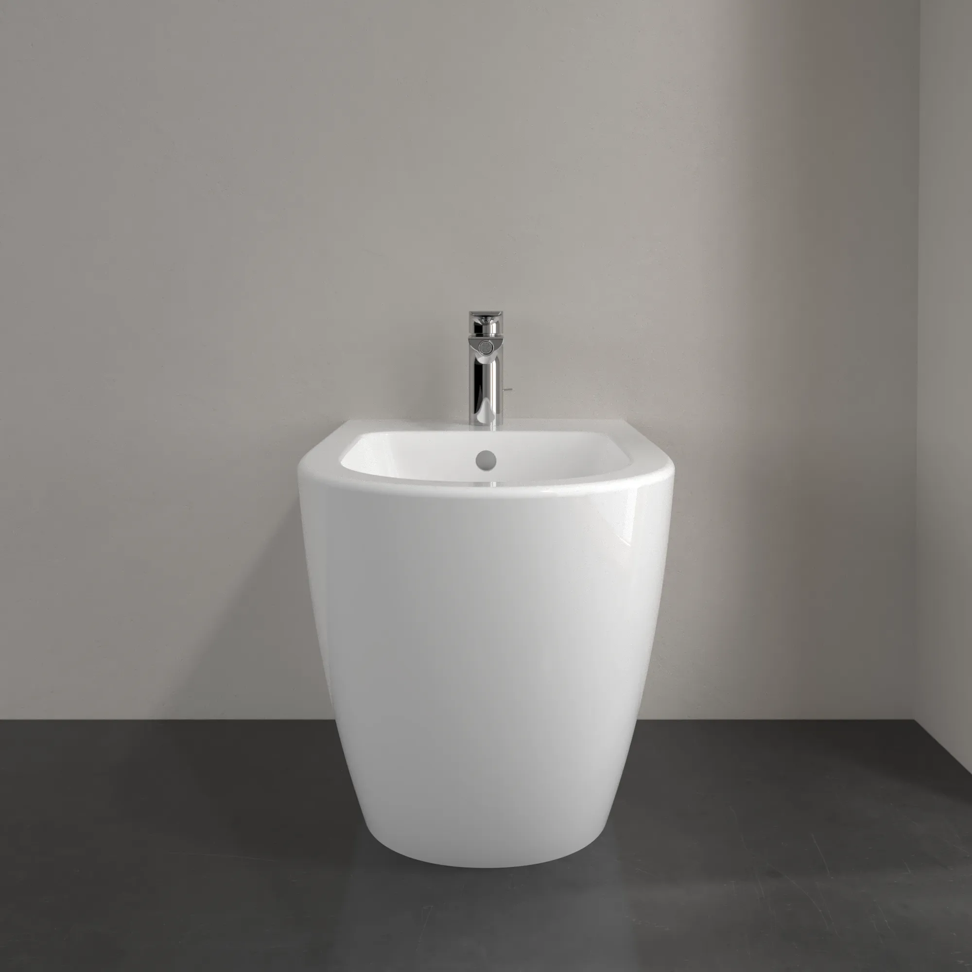 Villeroy & Boch Stand-Bidet „Subway 2.0“, Befestigung verdeckt, mit Hahnlochbohrung 37,5 × 56 × 40 cm